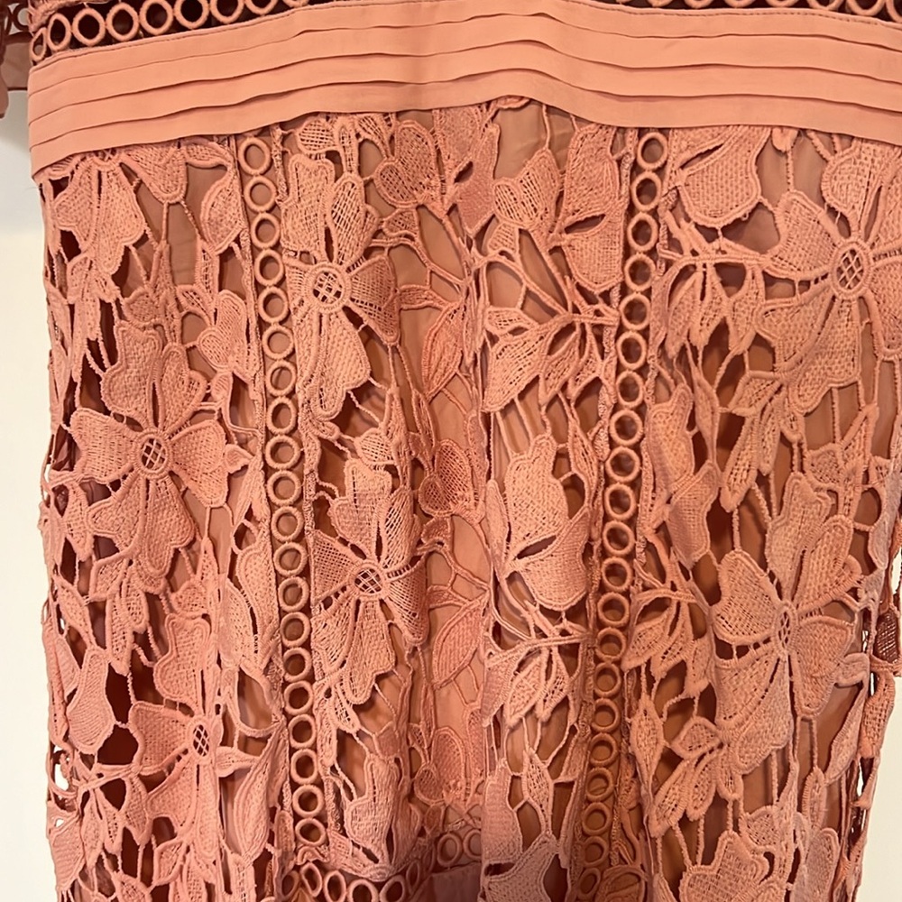 ASOS Blush lace dress Size 10 NWT - Picture 2 of 8